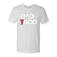 thumbnail image 2 of Wild Bobby, Funny Dad Bod Logo, Pop Culture, Men Premium Tri Blend Tee, Heather White, Medium, 2 of 4