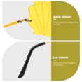 thumbnail image 3 of FRCOLOR 1 Pce Lunettes de Vue Design Conque Accessoire Photo Lunettes de Fête (Jaune), 3 of 5