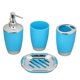 thumbnail image 3 of Juego de accesorios de baño de 4 piezas, juego de dispensador de plato de jabón, soporte de cepillo de dientes, taza de traje de baño de plástico PP Eigraketly  HA2135-02B, 3 of 6