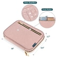 thumbnail image 2 of PAVILIA Travel Cord Organizer Case, Electronics Organizer Bag, Pink Quilt, 2 of 7
