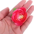 thumbnail image 5 of FOMIYES Pink Silk Faux Flower Heads - Reusable, Elegant Appearance, Hair Accessories, 5 of 7