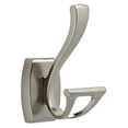 thumbnail image 1 of Delta Faucet 135241 Dansant Double Robe Hook, SpotShield Brushed Nickel, 1 of 5