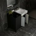 thumbnail image 5 of Zilara 36 in W Black and Grey Vanity, Castle Grey Marble Top, Faucet Set and 30 in Mirror, 5 of 12