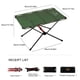 thumbnail image 4 of FLhrweasw Mesa Camping Mesa Camping Plegable Ligera Barbacoa en La Playa (verde Militar), 4 of 9