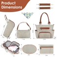 thumbnail image 3 of Juego de bolsas para pañales TeqHome, 8 unidades, con cambiador y bolsa para botellas, color caqui, 3 of 7