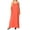 Ash Copper, variant on Women V-Neck Draped Jersey Beach Summer Cami Long Maxi Dress with Side Pockets (Ruby, 1X)
