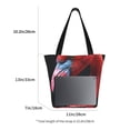 thumbnail image 3 of Balery Closeup Red Flamingo Portrait Bolsa de Hombro con Diseño, Bolsa Grande y Duradera, Bolsa Versátil para Compras, 3 of 6