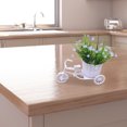 thumbnail image 3 of Limorve 1 Set Simulation Flower Float Realistic DIY Decorative Increase Vitality Rattan Tricycle Faux Saxifrage Wedding Decor Light Blue, 3 of 10