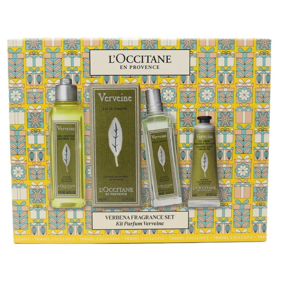 L'Occitane Verbena 4pcs Gift Set For Men
100ml Eau De Toilette Spray   250ml Shower Gel   30ml Hand Cream   30ml Hand Gel