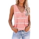 thumbnail image 1 of Camisetas sin mangas con cuello en V y teñido anudado para mujer, camisetas holgadas con bonitos estampados de verano para hacer ejercicio, camisetas deportivas y de yoga, 1 of 3