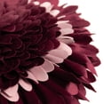 thumbnail image 4 of JWH 3D Round Burgundy Decorative Flower Throw Pillows for Bed Living Room Sofa Couch Decor 14 inch, 4 of 8