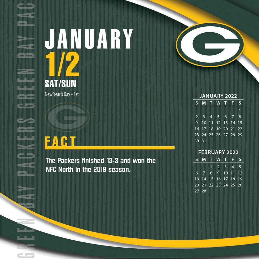 Green Bay Packers 2022 Box Calendar (Other) - Walmart.com Green Bay Packers 2022 Box Calendar (Other) - Walmart.com