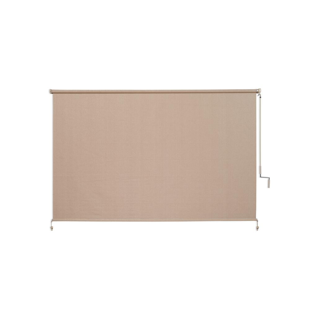 Coolaroo Wand Operated Outdoor Roller Shade, 95 UV Block 8' x 6