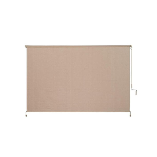 Coolaroo Wand Operated Outdoor Roller Shade, 95 UV Block 8' x 6