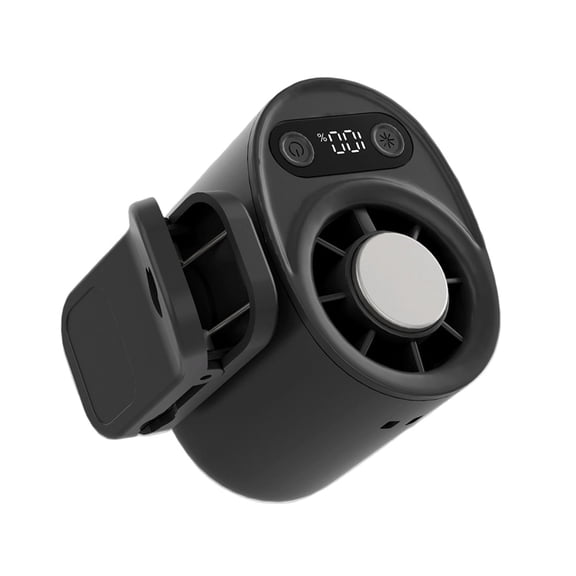 Portable Car Ac, Car Clip on Air Conditioner Fan with LED Display, Portable Mini Cooling System for Auto Vehicle USB Rechargeable