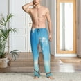 thumbnail image 6 of Lsque Elephant Giraffe Print Men's Pajama Pants, Lounge Pant - Comfortable Home Wear,Elastic Waistband, Stylish Design-Medium, 6 of 9