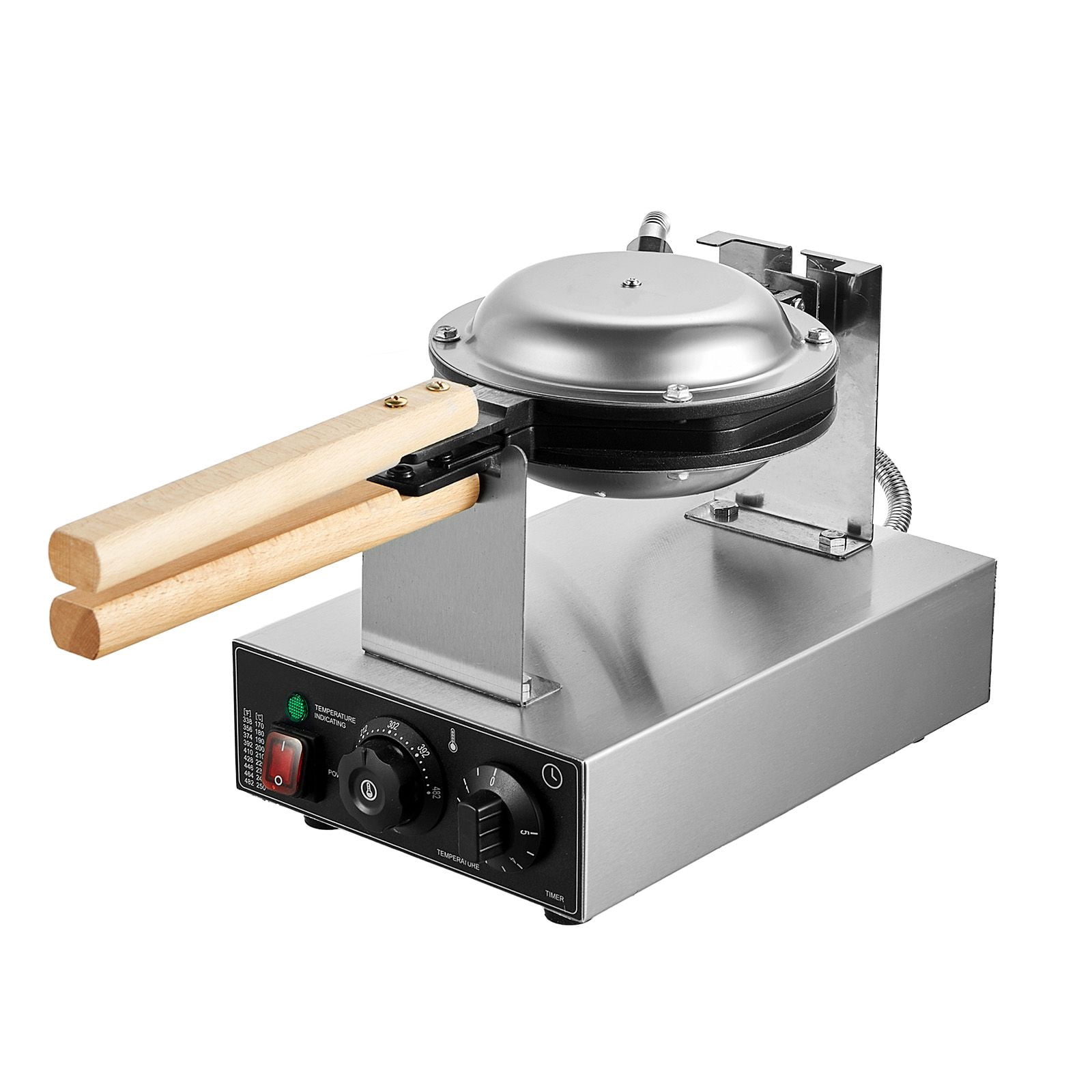 Commercial Bubble Waffle Maker, 1400W Electric Egg Pancake Baker Machine with Non-Stick Plates for Easy Cleaning