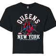 thumbnail image 3 of Marvel Spider-Man - Collegiate - Juniors Cropped Graphic T-Shirt, 3 of 5