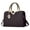 Coffee, variant on Women's Stylish Shoulder Crossbody Bag Pu Leather Handbag and Purse Crossbody Checkered Top Handle Satchel Bags