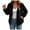 Black, variant on Women's Sequin Jacket Long Sleeve Zip Sparkly Blazer Crew Neck Cocktail Party Glitter Bomber Jacket (Grey, XL)