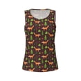 thumbnail image 4 of Lsque Fox In Forest Printed Workout Tank Tops for Women, Athletic Sports Tank Tops, Compression Sleeveless Dry Fit Shirts,Sleeveless Yoga Shirt-XX-Large, 4 of 9