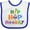 White and Royal, variant on Inktastic Easter Hip Hop Hooray with Eggs and Carrot Boys or Girls Baby Bib