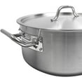 thumbnail image 5 of Truecraftware – 20 Qt. Stainless Steel Braiser Pot with Encapsulated Base and Cover - Heavy-Duty Brazier Pot Cookware Dishwasher and Oven Safe NSF, 5 of 5