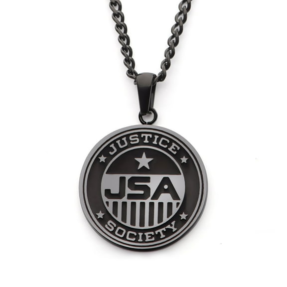 DC Comics Official: Black Adam Justice Society of America Logo Pendant Necklace - 22" Chain