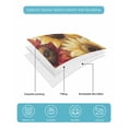 thumbnail image 5 of Summer Sunflowers Twin Size Down Alternative Comforter, Lightweight Comforter Quilt Bedding Set with Pillow Shams Red Yellow Floral Leaf Wood Grain All Seasons Bed Comforter Duvet Insert 68"x86", 5 of 7