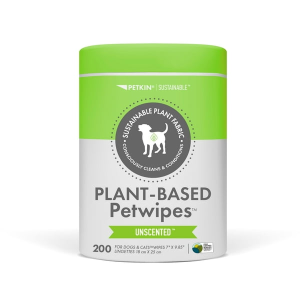 PetWipes Petkin 200 toallitas a base de plantas para perros y gatos