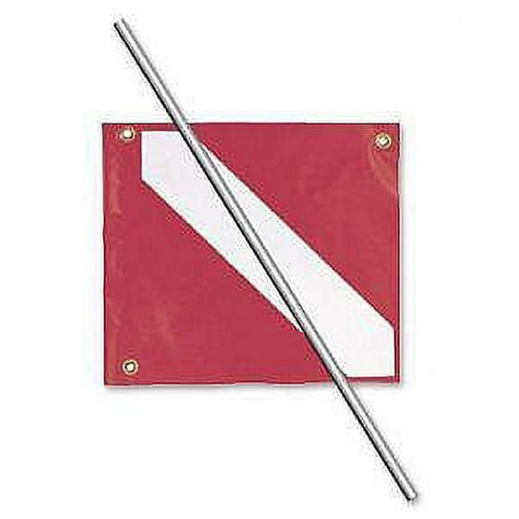 Dive Flag & Pole for Kayaks, 14" x 16"