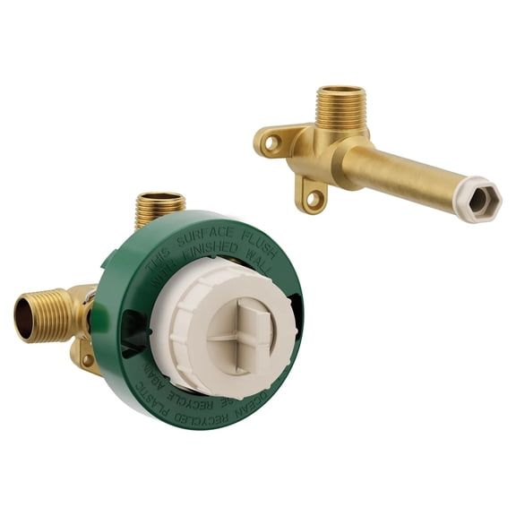 Single Handle Wall Mount Tub Filler High Flow Tub Faucet Rough-In Valve with CC/ICS Connections