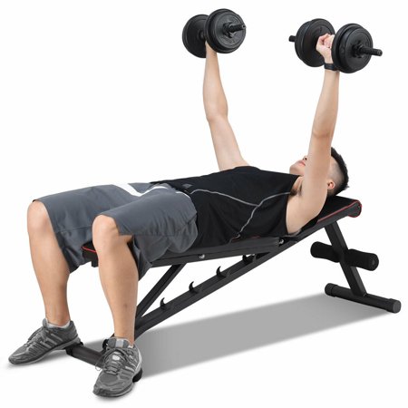 Exercise Bench Adjustable Foldable Compact Easy To Carry No
