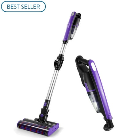 Dibea C17 Cordless 2 in 1 Lightweight Stick Handheld Vacuum Cleaner, (Best Vacuum For Both Hardwood And Carpet)