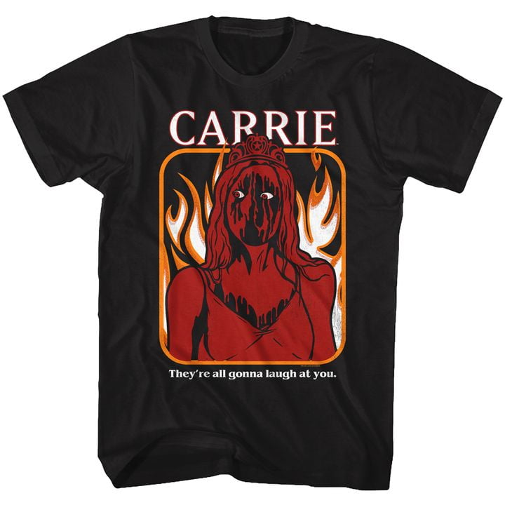Carrie The Rage Hahaha Black Adult T 