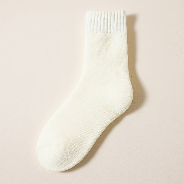 Fiudx Calcetines Térmicos de Invierno, Tecnología de Autocalentamiento, Aislamiento de Lana Gruesa, Forro Polar para Mayor Comodidad y Sequedad, Calcetines Cómodos para El Suelo para Días Fríos, Unis