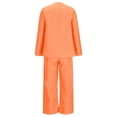 thumbnail image 5 of QATAINLAV Womens Business Casual Outfits Solid Color Long Sleeve Blazer Jacket and Suit Pants 2 Piece Sets for Wedding Guest, Orange, XL, 5 of 7