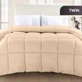thumbnail image 5 of Utopia Bedding Comforter Duvet Insert, Quilted Comforter with Corner Tabs, Box Stitched Down Alternative Comforters Twin Size Beige, 5 of 7