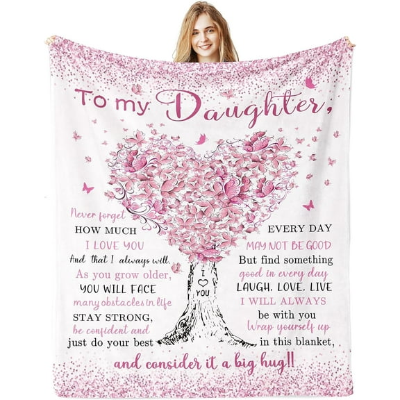 Daughter Gifts, Daughter Birthday Gift, Birthday Gifts for Daughter Blanket, Daughter Gifts Ideas from Mom Dad, to My Daughter Blanket, Best Daughter Graduation Wedding Gifts