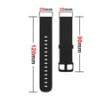 thumbnail image 3 of KIQ Durable and Water Resistant Silicone Replacement Watch Strap Band Compatible With Huami Amazfit Bip 5(White), 3 of 3