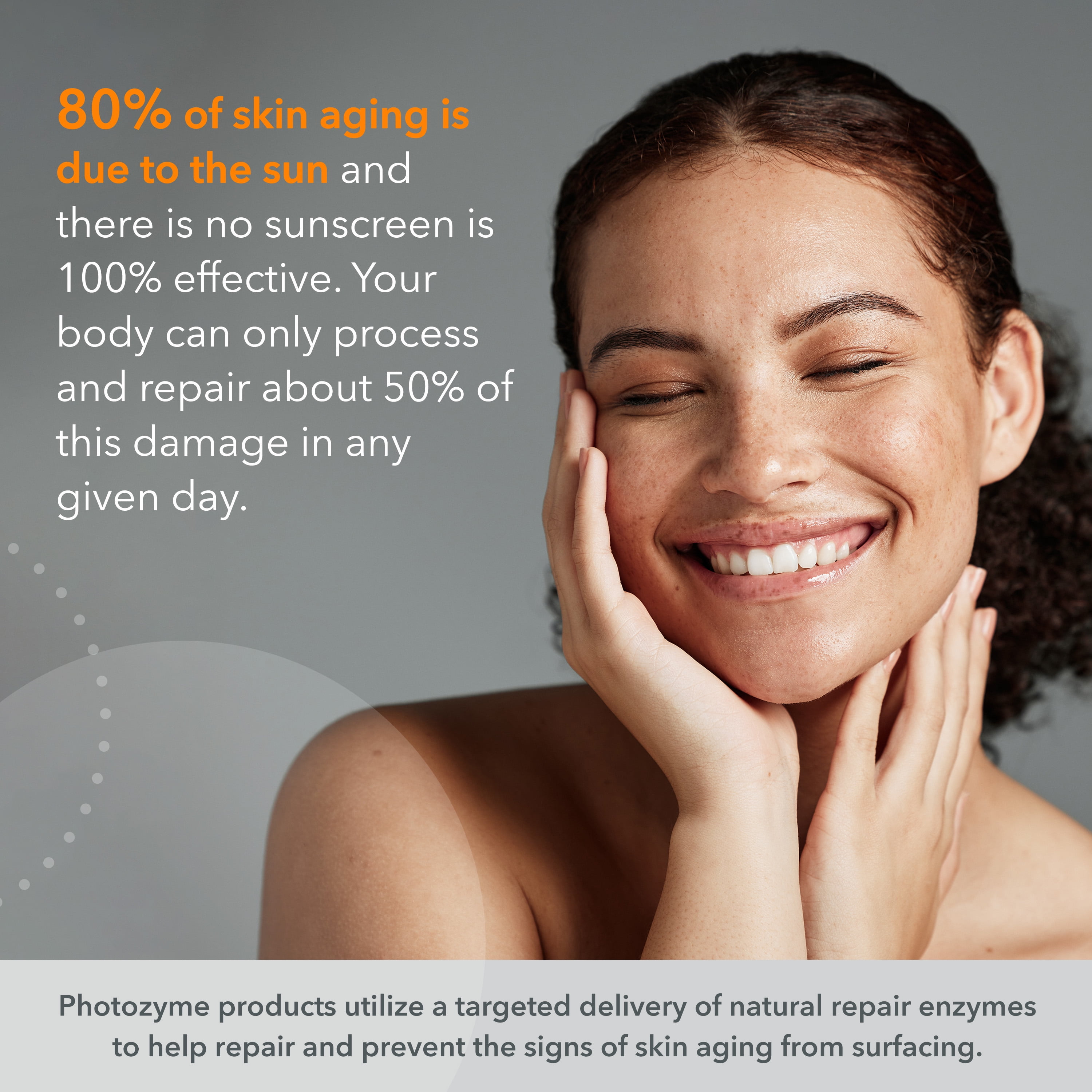 Photozyme BeyondBloc Chemfree Broad Spectrum SPF 30 Tinted - Sunscreen - Anti-Aging and Hydrating - for All Skin Types and Post Procedure Skin - with Titanium Dioxide 10.20%, Zinc Oxide 3.70% - 2