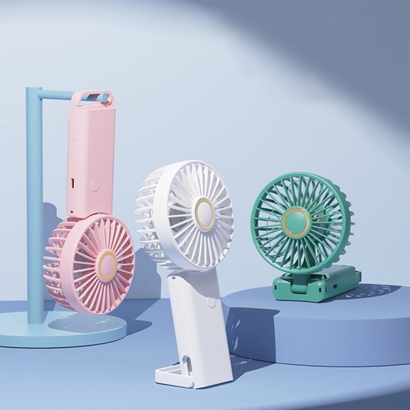 Transparent Handheld Fan 3 Speed Settings USB Rechargeable Portable Mini Fan Compact Travel Size for Women Men Outdoor by PALIFEUR