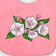 thumbnail image 4 of Inktastic Mountain Laurel Flowers Boys or Girls Baby Bib, 4 of 4