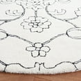 thumbnail image 3 of SAFAVIEH Fifth Avenue Deena Floral Area Rug, Ivory/Black, 7' x 7' Round, 3 of 8