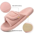 thumbnail image 3 of Ecetana Open Toe House Slippers for Women Memory Foam Bedroom Slippers Cozy Indoor House Shoes, 3 of 7
