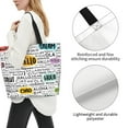 thumbnail image 3 of Fotbe Hello Bolsa Tote Estética de Lona con Estampado para Mujer - Bolsa Reutilizable de Hombro Casual para Vacaciones, Compras, Trabajo y Gimnasio, 3 of 8