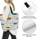 thumbnail image 3 of Fotbe Hello Bolsa Tote Estética de Lona con Estampado para Mujer - Bolsa Reutilizable de Hombro Casual para Vacaciones, Compras, Trabajo y Gimnasio, 3 of 8