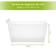 thumbnail image 4 of Kenney Storage Made Simple Organizer Bin with Handles, Set of 2, Clear, 4 of 4