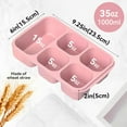 thumbnail image 3 of PandaTop Bento Snack Boxes - Reusable 5-Compartment Food Containers for Kids/Toddle/Adults,Divided Snack Containers for School, Work and Travel, Set of 4 Plastic Food Storage Containers, 3 of 8
