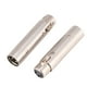 thumbnail image 1 of Conector adaptador de extensión de micrófono de Audio, conector XLR macho a hembra de 3 pines, 2 uds., 1 of 5